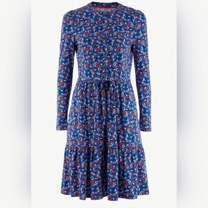 Boden Floral Long Sleeve Dress | Size 16/18